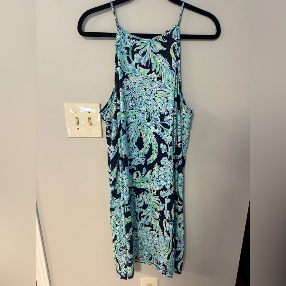 Lilly Pulitzer High Tide Scuba Doo Margot Swing Dress